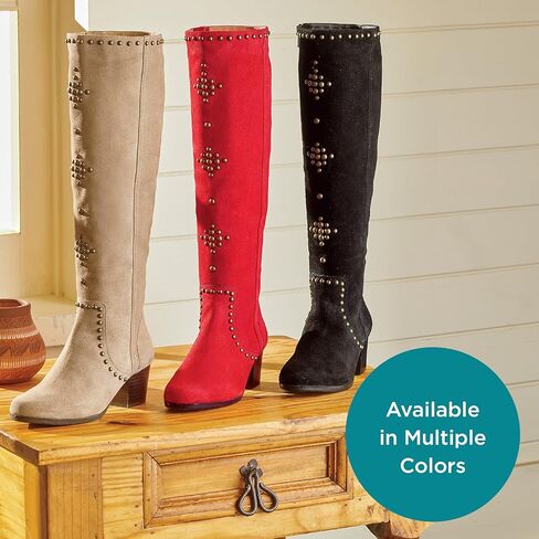 Masseys Fortune's Fortune Studded Knee High Dress Boot in Kuwait