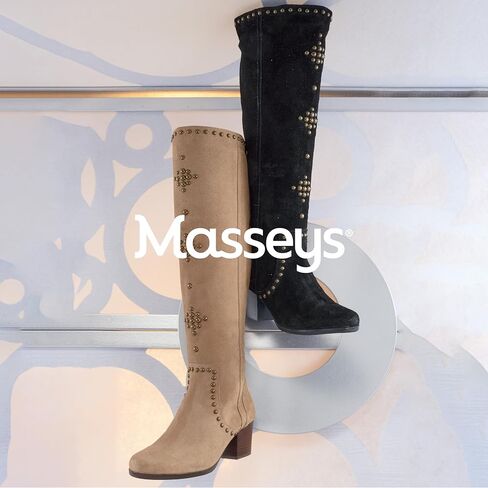 Masseys Fortune's Fortune Studded Knee High Dress Boot in Kuwait