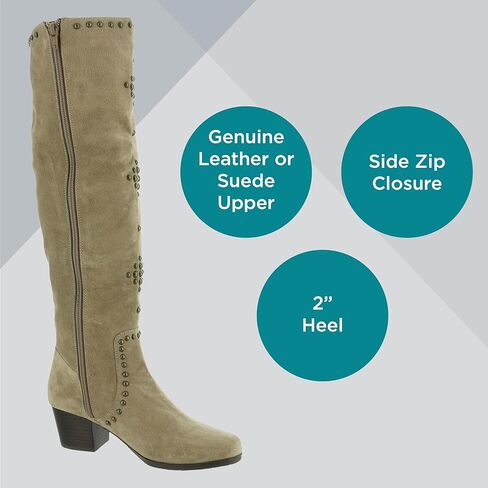 Masseys Fortune's Fortune Studded Knee High Dress Boot in Kuwait