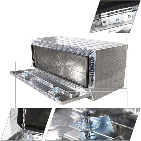 مربع الأداة 36 "مقطورة شاحنة شاحنة شديدة التحمل من أجل التخزين السفلي+ قفال+ خلفية ل Lincoln لل Navigator 98-01 ، لـ GMC For Acadia 08-11 لـ Canyon 08-11 لـ Envoy 08-09 لـ Yukon 08-11 in Kuwait