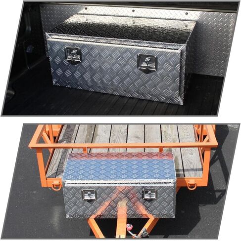 Tool Box 36" Heavy Duty Aluminum Truck Trailer Underbody Storage+Locks+ Rear for Lincoln for Navigator 98-01,for GMC for Acadia 08-11 for Canyon 08-11 for Envoy 08-09 for Yukon 08-11 in Saudi Arabia