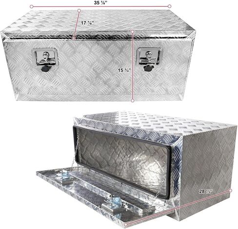 Tool Box 36" Heavy Duty Aluminum Truck Trailer Underbody Storage+Locks+ Rear for Lincoln for Navigator 98-01,for GMC for Acadia 08-11 for Canyon 08-11 for Envoy 08-09 for Yukon 08-11 in Saudi Arabia