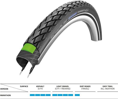 Schwalbe Marathon Rigid للجنسين إطار الدراجات in Kuwait