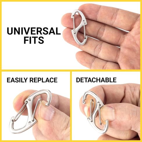 12 PCS ZIPPER CLIPS anti theft raferrent ، السوستة الافتتاحية المزدوجة سحب الاستبدال ، أقفال السوستة لحقائب الظهر ، التخييم ، حقائب (أسود) in Saudi Arabia