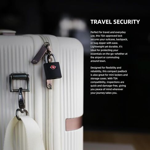 TSA Locks for Luggage with Keys, Suitcase Luggage Locks TSA Approved 4 Pack, Small Padlock with Key, Travel Safe Mini Keyd Padlock for Suitcase, Backpack, Zipper, Bag, Locker, Gun Case in Saudi Arabia