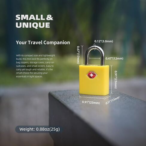 TSA Locks for Luggage with Keys, Suitcase Luggage Locks TSA Approved 4 Pack, Small Padlock with Key, Travel Safe Mini Keyd Padlock for Suitcase, Backpack, Zipper, Bag, Locker, Gun Case in Saudi Arabia