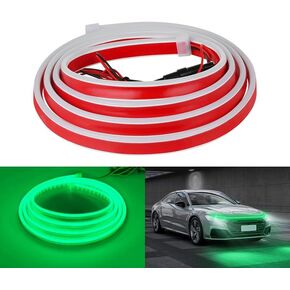 71 Inches Car Hood Light Strip Car LED Strip Light Flexible Daytime Running Initiate scanning Light for Cars, Truck, SUV (White)