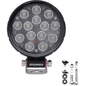 Sylvania - Rugged 4 Inch Round LED Light Pod - Lifetime Limited Warranty - Flood Light 2100 Raw Lumens, Off Road Driving Work Light, Truck, Car, Boat, ATV, UTV, SUV, 4x4 (1 PC)