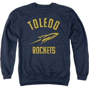 سويت شيرت رسمي للجنسين ذو لون واحد بشعار Rockets للبالغين بياقة دائرية