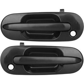 Exterior Door Handles,Front Door Handles Driver Left Passenger Right Side,Replacement for 1997-2001 for Honda for CR-V,2pcs Black Handles Replace
