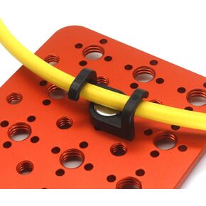 Wire Clip with 3/8 Screw ARRI RED Camera Power Cable Clamp for Fixed Camera Cable (A red one)