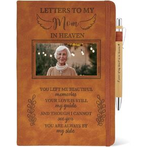 Letters To My Mom In Heaven Journal 200 Pages Notebook A5 Lined with Window in Cover, In Loving Memory of Mom, Memorial Sympathy Condolence Remembrance Grieving Gifts for Loss of Mom