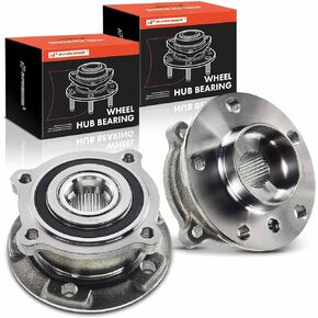 A-Premium 2 x Front Wheel Bearing and Hub Assembly Compatible with BMW X5 2007-2018, X6 2008-2018, AWD Only, Replace # 513305