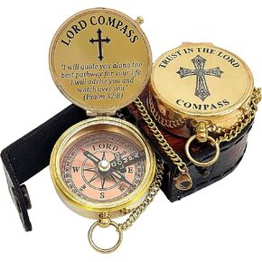 I Will Guide You Psalm 32:8 Quote Lord Compass Religious Gift, My Soul, My Treasure, My Today, My Tomorrow, Christian Gifts for Men, Catholic Gifts, My Forever, Confirmation Gift Ideas, Baptism Gifts