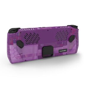 Modcase for ROG Ally, ROG Ally Back Plate Accessories Heat Management Shell Case Compatible with ASUS ROG Ally, with Kickstand, Heat Spreader and Custom Nameplate (Purple)