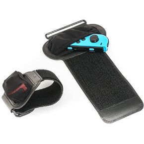 TFY Adjustable Elastic Strap for Switch Just Dance, Sports and Ring Fit Adventure - Fits 4.5-8 Inches Wristband,12.5-22 Inches Thigh - Comfortable and Sturdy - 2 Wristbands and 2 Extensions