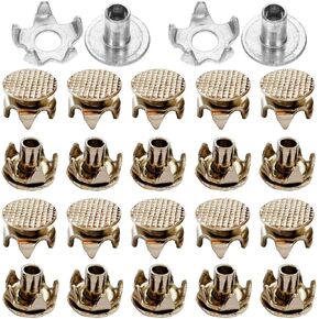 30 Set Ice Cleats Studs Spikes Replacement Snow Crampon Claw Point Nails Traction Cleat Shoes Grippers Grip Repair for Winter Outdoor Hiking Trikking Climb Travel