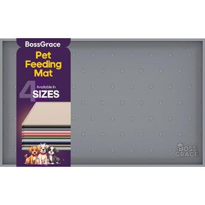 Dog Food Mat - Raised Edges Cat Food Mat Prevent Spills – 100% Waterproof Dog Mat for Food and Water Protect Floors - Easy Clean Dog Bowl Mats for Food and Water, Silicone Pet Food Mat