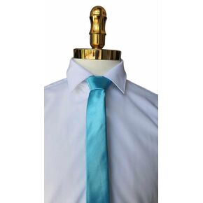 Traz Large glossy silk tie for men and women, boys and girls Korean style 3x57 inches colorful (red4)