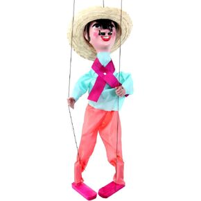 Mexican String Puppet Marionette Titere Laborer