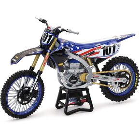 New Ray Toys Yamaha YZ450F Motocross of Nations Bike Eli Tomac Race Team Replica, 1:12 Scale, Kids, Gifts, Birthdays