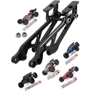 Aluminum Wing Mount Upgrades Part for 1/8 Arrma Typhon 6S BLX,Outcast 6S BLX,Kraton 6S BLX,Notorious 6S BLX,Talion 6S BLX,ARRCat Hops Up Upgrades Part,Replace AR320347 (Black Red)