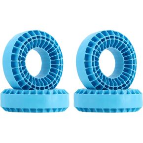 INJORA Silicone Rubber Insert Foam Fit - 1.9" Wheel Tires 118-122mm Foam Fit for 1/10 RC Crawler(Blue)