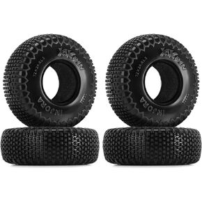 INJORA 1.3" XHX Pin Tires for TRX4m SCX24, 72 * 24mm, S5 Compound, 4PCs