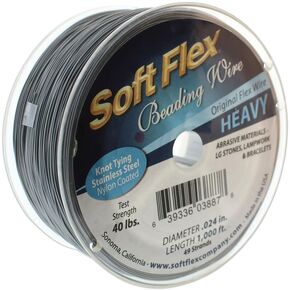 Soft Flex Wire .024 Dia. 1000 Ft. 49 Strand Original Satin S