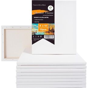 Conda Stretched Canvas for Painting 16x20 Inch, 5Pack Primed Large Canvas for Painting, Acid-Free Cotton 5/8 Blank Canvases, Value Bulk Pack for Acrylic Paint,Watercolor, Oil Paint in Saudi Arabia