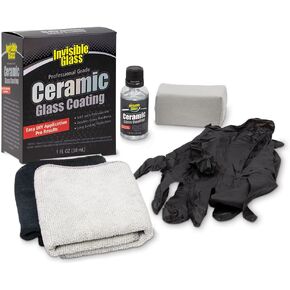 Invisible Glass 95151 Ceramic Glass Coating Professional Grade Windshield Hydrophobic Protection Heat Resistant Doubles Glass Hardness Great for First Timers, Weekend Washers, and Detailing Fanatics