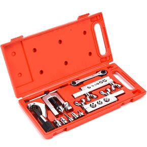 مجموعة أدوات Wostore Flaring Swage لأنابيب الألومنيوم البلاستيكية النحاسية مع قاطع الأنابيب ومفتاح ربط السقاطة
