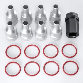17PC High-Pressure Oil Rail Ball Tube Socket Oil Rail Leak Repair Kit Removal Tool for 2003-2010 Ford 6.0L Powerstroke
