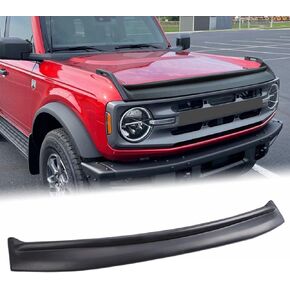 Hood Deflector Hood Protector Fit for Ford Bronco 4-Door & 2-Door 2021 2022 2023 2024 Trail Armor Textured Black Hood Guard Shield Bug Deflector