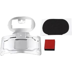 Black License Plate Relocation Mount for Harley Touring Electra Glide Road Glide 2014-2023