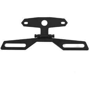 Adjustable Motorcycle License Plate Mount, Folding License Plate Tail Light Holder Rear Bracket Mount for Motorcycle Bike