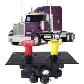 MV3 MV-3 ​​صمام التحكم في لوحة القيادة للشاحنة، وحدة فرامل انتظار المقطورة المتوافقة مع فولفو ويسترن ستار فورد فريتلاينر كينورث بيتربيلت استبدال بنديكس 800519 065186 107433 800529 in Kuwait