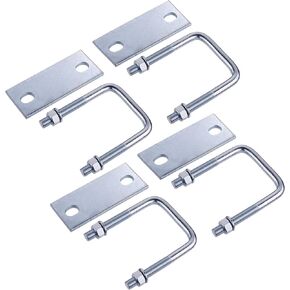 4 pack Leaf Spring Clamp Kit with 3" Leaf Spring Clamps for Truck,Locks Leaf Springs Together For Stabilizing