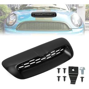 Kojem Hood Bonnet Air Intake Vent Scoop Cover Compatible with 2007-2013 Mini Cooper S R55 R56 R57 R58 R59 Black
