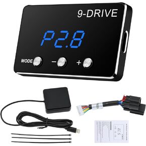 Throttle Response Controller, 9 Drive Modes Smart Electronic Racing Accelerator for Dodge Challenger Charger Ram Durango Jeep Cherokee KK Wrangler JK Liberty Chrysler 300 Aspen