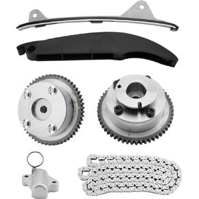 Timing Chain Kit With Intake/Exhaust VVT Gear Sprocket,Compatible with 2011-2014 Hyundai Elantra Cpupe 2012-2016 KIA Forte Soul 1.8 2.0L Engine,Replace# 24350-2E001 24370-2E000 24321-2E010