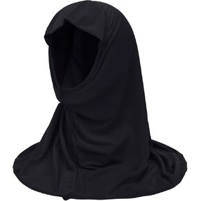 Girls Instant Hijab Muslim Arab Scarf Shawls Neck Wrap Kids Islamic Solid Color Headscarf Turban for 7-12 Years Old