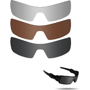 Anti-saltwater Polarized Replacement Lenses for Oakley Oil Rig Sunglasses 3 Pair Pack