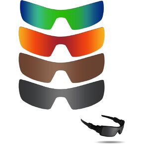 Anti-Saltwater Lenses Replacement for Oakley Oil Rig Sunglasses 4 Pairs Pack