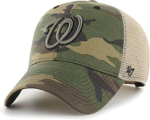 قبعة Washington Nationals MVP Branson Camo Trucker شبكية للرجال البالغين قابلة للتعديل in Saudi Arabia