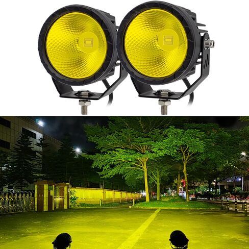 مصابيح الضباب LED المستديرة للقيادة على الطرق الوعرة، قطعتان 3.5 بوصة، مصابيح الضباب للدراجة النارية، أضواء مساعدة للعمل، مصابيح مصد للخنادق مناسبة لشاحنة السيارة ATV UTV، دراجة نارية، جولف بيك اب in Kuwait