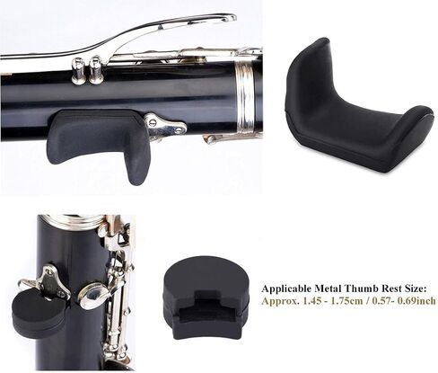 3Pcs Comfortable Rubber Clarinet Oboe Thumb Rest Cushion Protector Set in Saudi Arabia