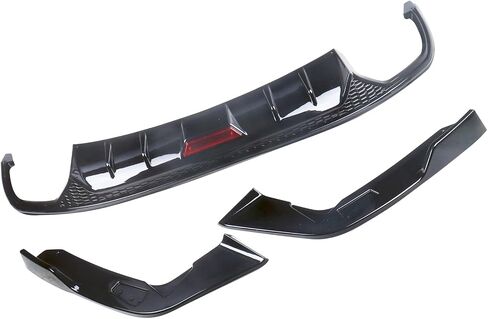Rear Diffuser Bumper Lip Spoiler Splitters Body Kit Painted Black for 2018 19 20 21 2022 Honda Accord with Corner Apron Spats Glossy Black Rear Bumper Lip in Saudi Arabia