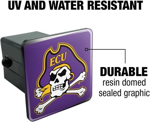 East Carolina Primary Logo Tow Trailer Hitch Cover Plug Insert in Kuwait
