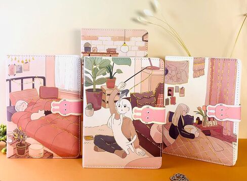 مجلة Kawaii، مجلة Kawaii للفتيات، دفتر يوميات لطيف، دفتر يوميات Kawaii، 5 × 7 بوصة، 13 × 18 سم، 256 صفحة، غطاء جلد ناعم من البولي يوريثان، ورق عالي الجودة، بعد المدرسة 3 in Kuwait